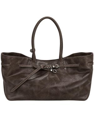 Marge Sherwood Borsa A Spalla East-West Grandma Used - Marrone