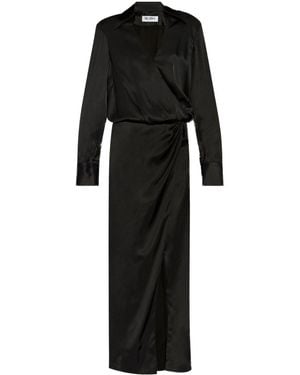The Attico Abito Lungo Chemisier - Nero