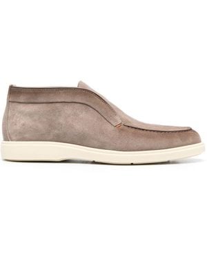 Santoni Suede Boots - Brown
