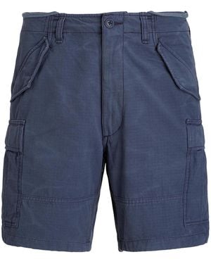 Polo Ralph Lauren Cargo 8” Big-Fit Shorts - Blue