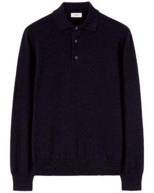 Agnona Polo A Maniche Lunghe - Blu