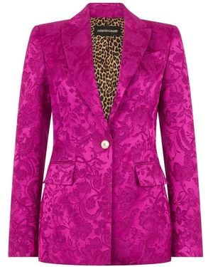 Roberto Cavalli Blazer Monopetto - Rosa