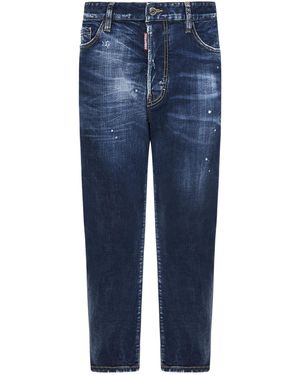 DSquared² Dark Perfect Clean Wash Bro Jeans - Blue