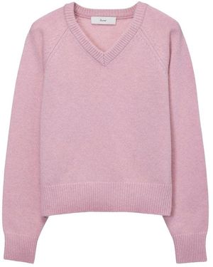 DUNST Maglia Scollo A V - Rosa
