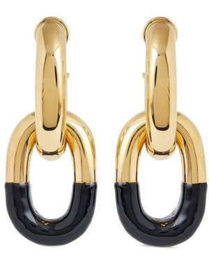 Rabanne Orecchini Xl Link A Catena - Bianco