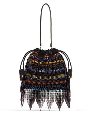 Etro Borsa A Sacchetto Kalispera Piccola Nera Ricamata - Nero