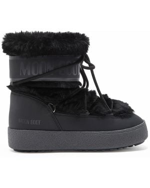 Moon Boot Stivaletti Doposcì Ltrack Low Faux-Fur *Icon - Nero