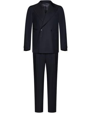 Franzese Collection Pronta Sartoria Abito Modello Gianni Agnelli Franzese Napoli - Blu