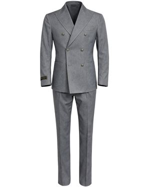 Franzese Collection Abito Doppiopetto Modello Beckham Grigio Denim