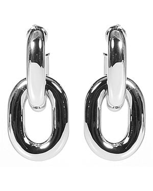 Rabanne Double Xl Link Earrings - Black