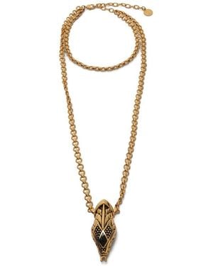 Roberto Cavalli Collana A Doppio Giro - Bianco