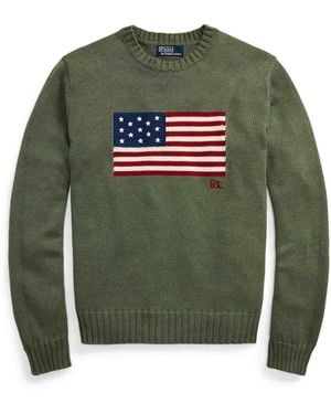Polo Ralph Lauren The Iconic Flag Jumper Jumper - Green