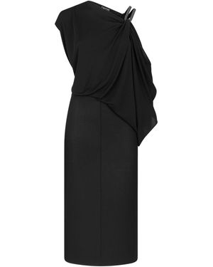 Tom Ford Abito Drappeggiato Monospalla - Nero