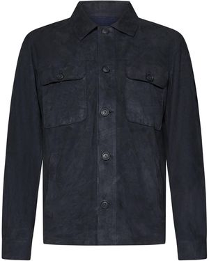 Franzese Collection Pronta Sartoria Giubbino Modello Brad Pitt Franzese Napoli - Blu