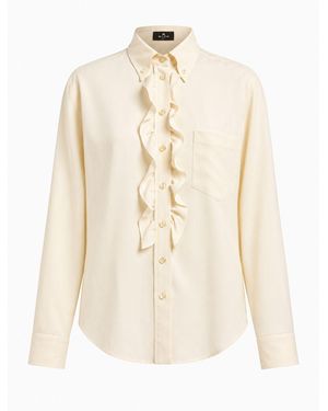 Etro Camicia Button-Down Color Avorio - Neutro