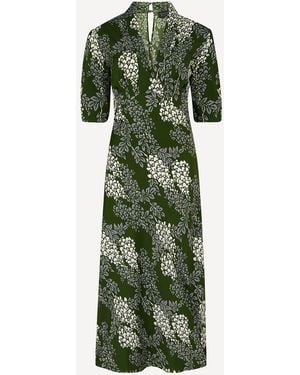 Michelle Corvane Khaki Wisteria Sadie Dress - Green