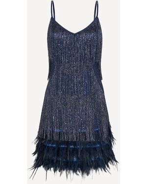 Pretty Eccentric Hundred Watt Tassel Dress - Blue