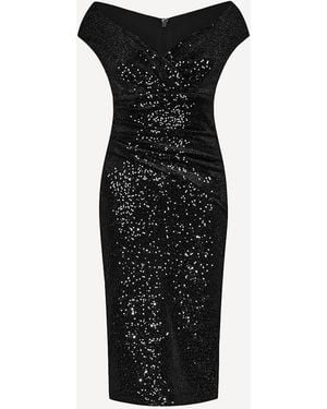 Pretty Eccentric Femme Sequin Dress - Black