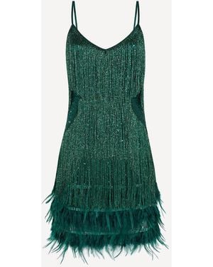Pretty Eccentric Hundred Watt Tassel Dress - Green