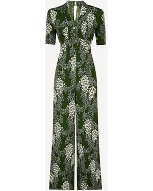 Michelle Corvane Khaki Wisteria Mabel Jumpsuit - Green