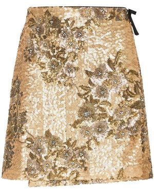 Maliparmi Funkelnder Blumen Rock - Natur