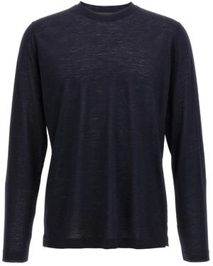 Zanone Round-Neck Knitwear - Blue