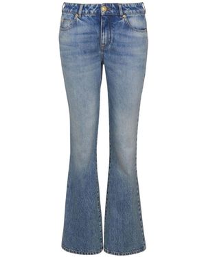 Balmain Jeans ,Blauw ,Denim Uitlopende Denim Jeans