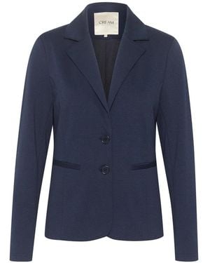 Cream Blazers - Blue