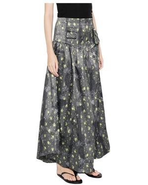 Ganni Polyester Elastane Rok - Grijs