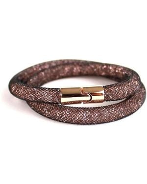 Swarovski Stardust Deluxe Double Wrap Armband - Braun