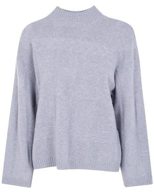 Emporio Armani Round-Neck Knitwear - Morado