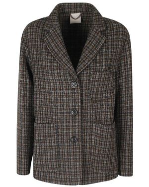 Kiltie Jassen ,Bruin ,Katoen Petra Katoenen Blazer - Zwart