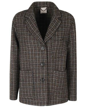 Kiltie Jassen ,Bruin ,Katoen Petra Katoenen Blazer - Zwart