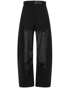 Sacai Wide Trousers - Black