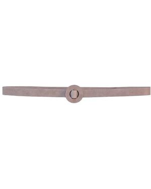 Cortana Accessoires ,Paars ,Leer Lavendelkleurige Leren Dunne Riem - Wit