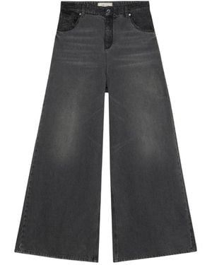 Blumarine Wide Jeans - Grey