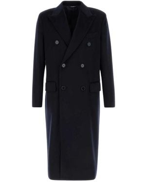 Dolce & Gabbana Double-Breasted Coats - Black