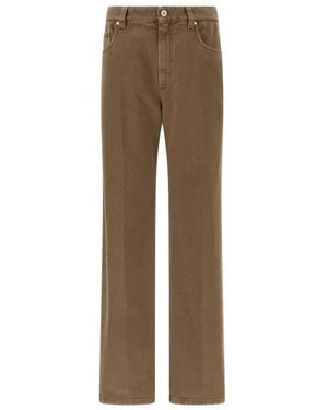 Brunello Cucinelli Straight Fit Jeans - Brown