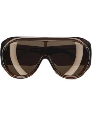 Phoebe Philo Bombe Übergroße Sonnenbrille - Schwarz