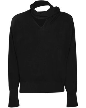 Incotex V-Ausschnitt Strickware - Schwarz