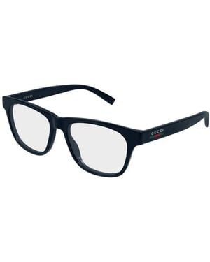 Gucci Rechteckige Optische Fassung - Schwarz