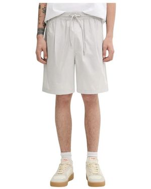 A Bathing Ape One Point Ctn Twill Relaxed Fit Shorts - Grijs