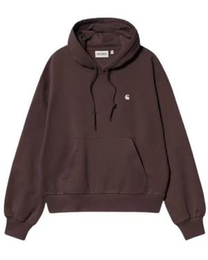 Carhartt Hoodies & Sweatvesten ,Bruin ,Katoen Hooded Casey Sweatshirt