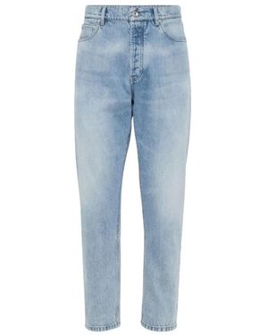 Brunello Cucinelli Slim-Fit Jeans - Azul