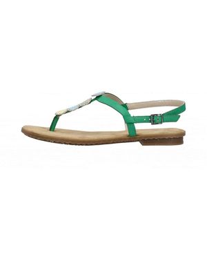 Rieker Platte Sandalen - Groen