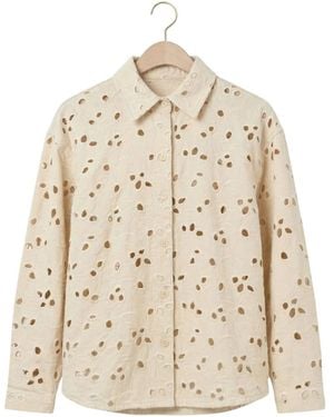 EDITED Overhemden ,Katoen Anisha Shirt - Naturel