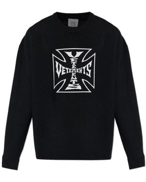 Vetements Round-Neck Knitwear - Nero
