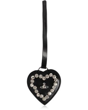 Vivienne Westwood Heart Mirror Charm - Zwart