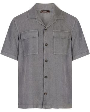 Peserico Short Sleeve Shirts - Grey