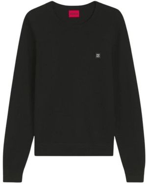 HUGO Hoodies & Sweatvesten ,Zwart